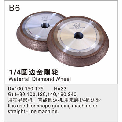 1-4 round edged diamond wheels