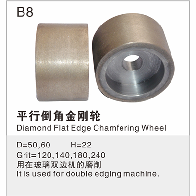 Parallel chamfered diamond wheel