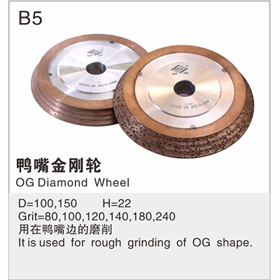 Duck billed Diamond Wheel